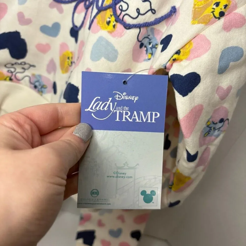 Disney Lady and the Tramp Toddler Girl Sweatshirt Pant Set Love Multicolor 2T